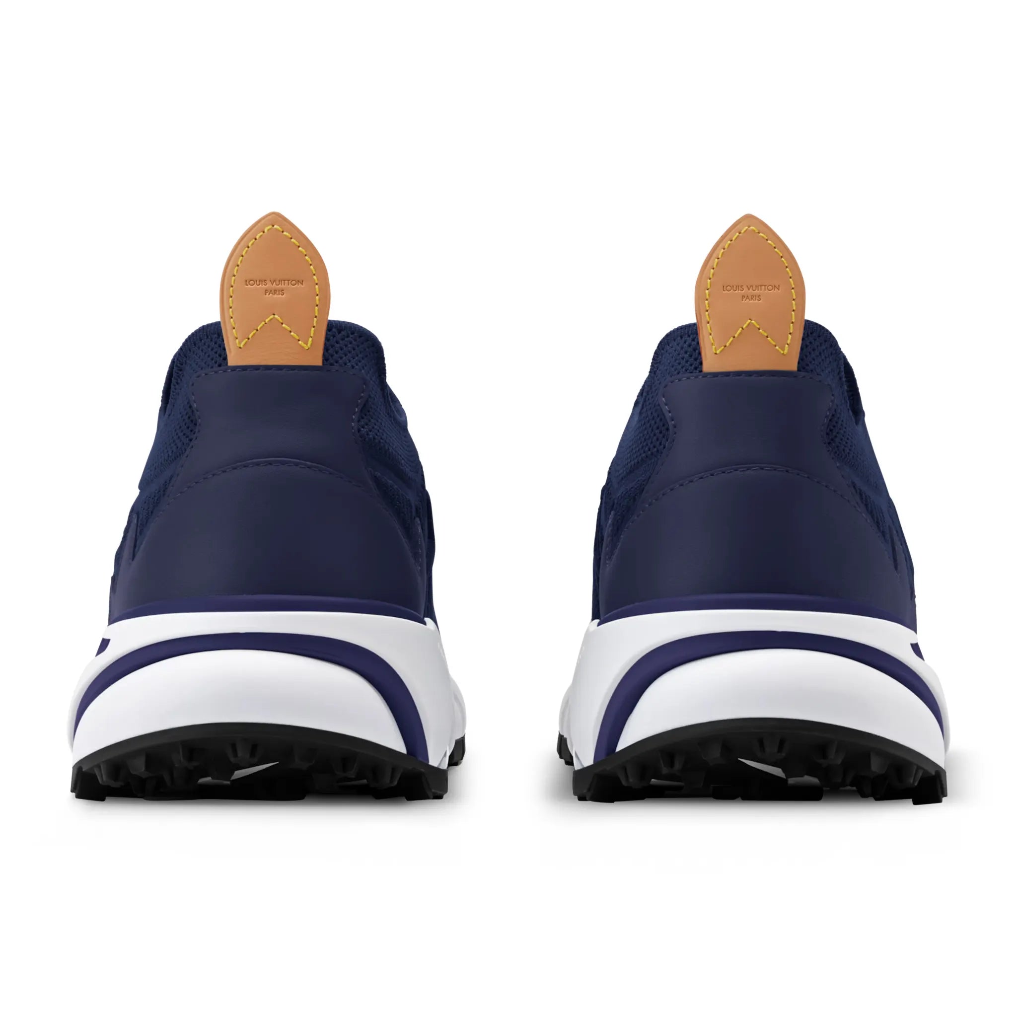 Back Side View of Louis Vuitton LV Runner Tatic Navy Sneaker 1AILJW